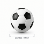 Balle de Baby-Foot Classique - 32 mm - Noir & Blanc