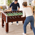 Baby-Foot Professionnel Grand Format - 140 x 74,5 x 87,5 cm - Marron