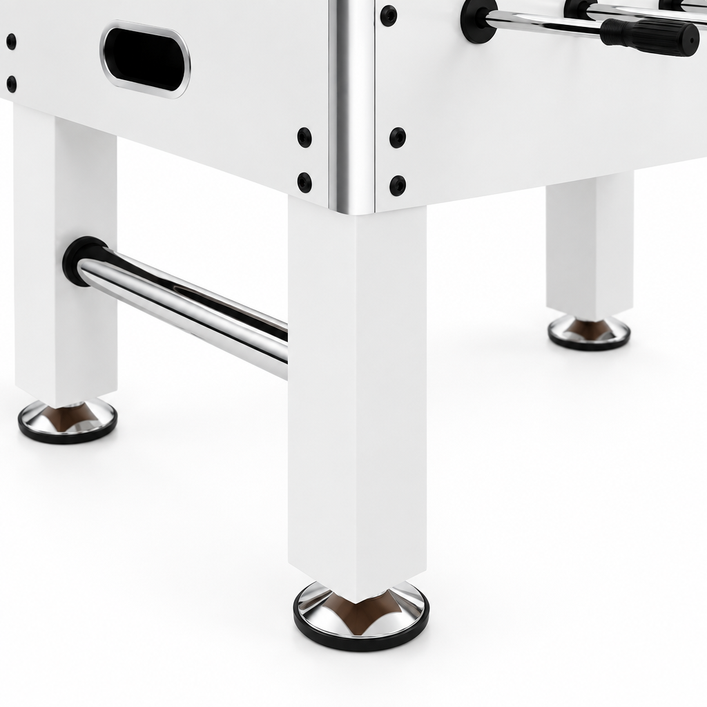 Baby-Foot Professionnel Grand Format - 140 x 74,5 x 87,5 cm - Blanc