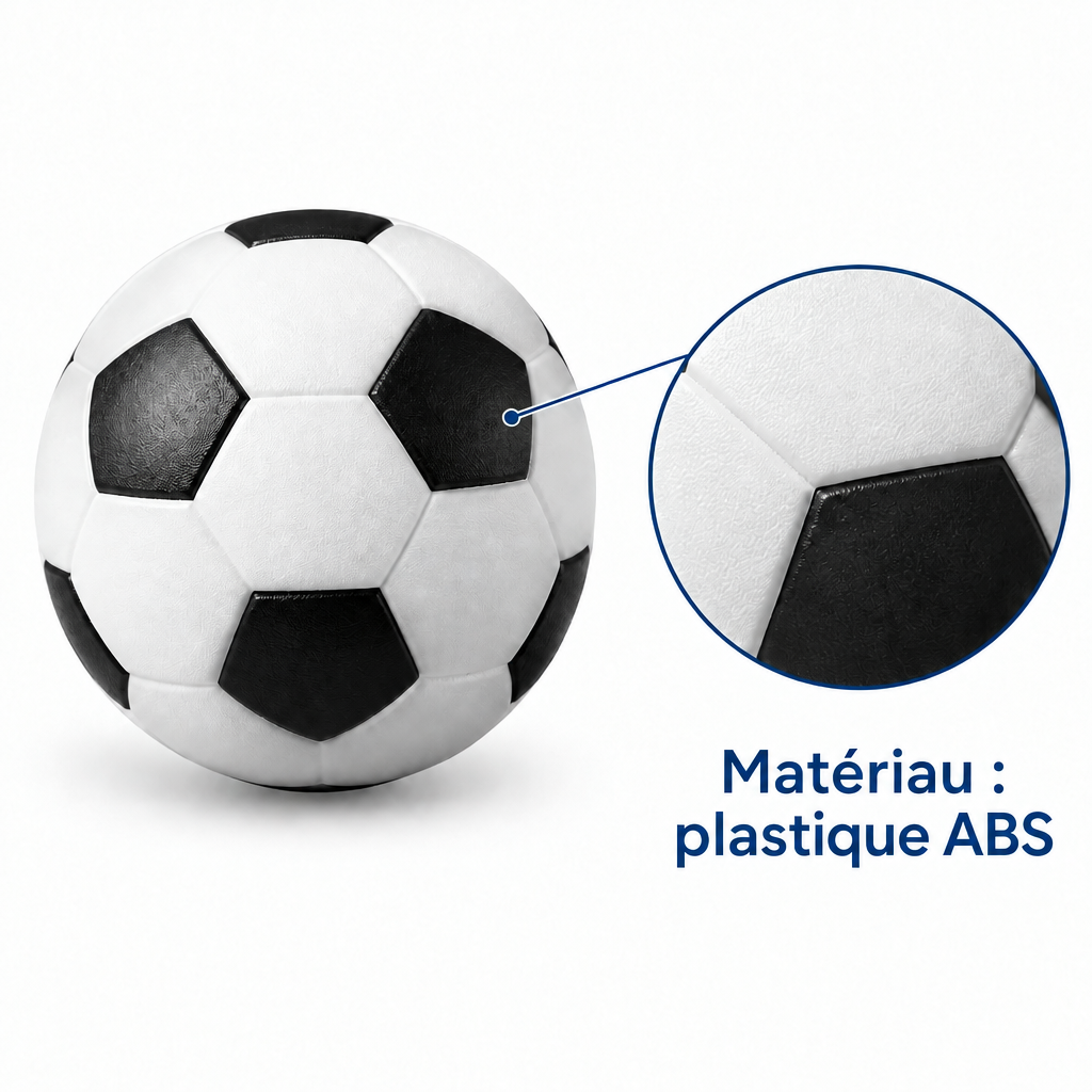 Balle de Baby-Foot Classique - 36 mm - Noir & Blanc