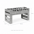 Baby-Foot Design Moderne - 146,5 x 74 x 85 cm - Gris Sonoma