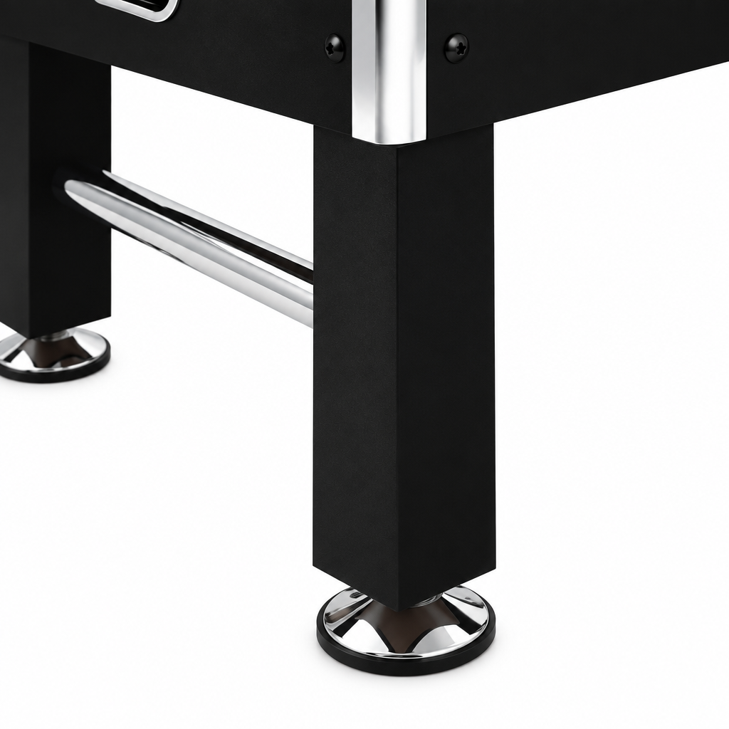 Baby-Foot Professionnel Grand Format - 140 x 74,5 x 87,5 cm - Noir