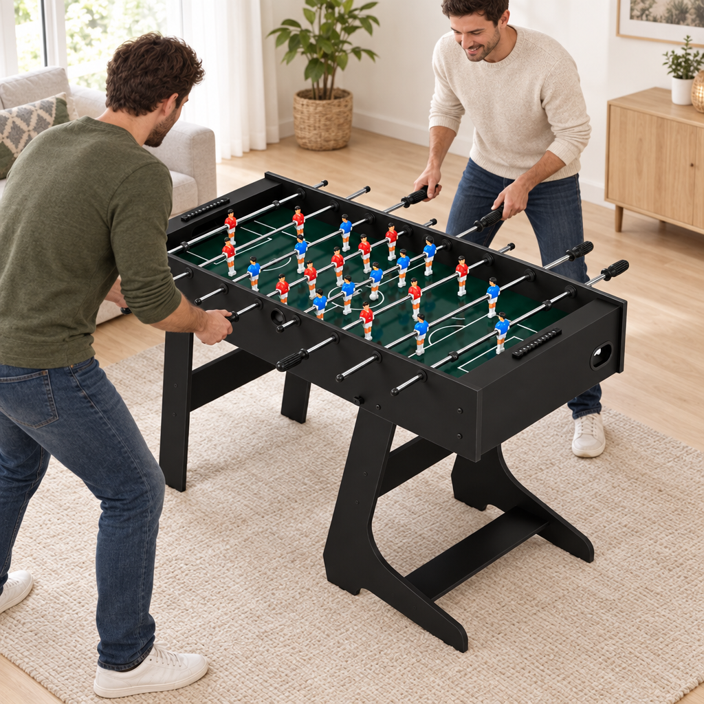 Baby-Foot Familial Pliable - 121 x 60,5 x 81 cm - Noir